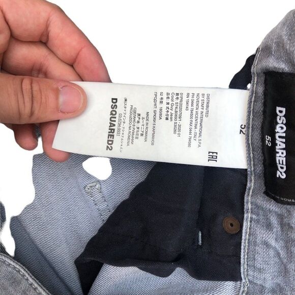 Rare Dsquared2 Designer Jeans Size 36 Cool Guy Jean Gray - Picture 15 of 15